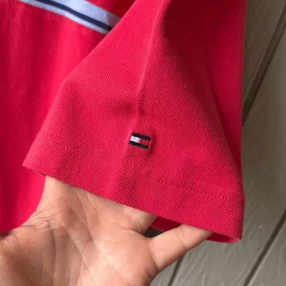 Tommy Hilfiger 90s Pique Cotton Crewneck Shirt XL NWOT – Retro Preppy Polo Style - Picture 7 of 11